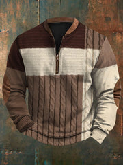 Men's Vintage Western Printed Casual Sweatshirt