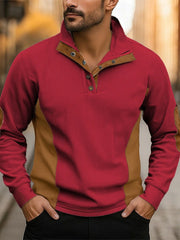 Men's Vintage Western Printed Casual Sweatshirt