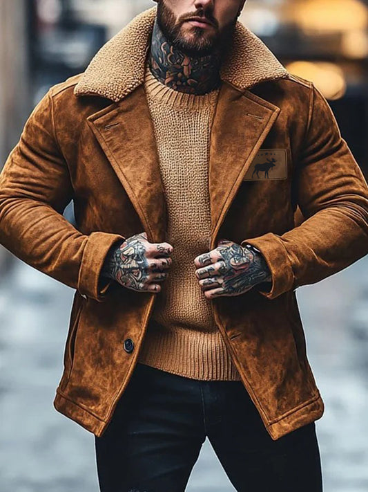 Men's Vintage Western Printed Casual Jacket