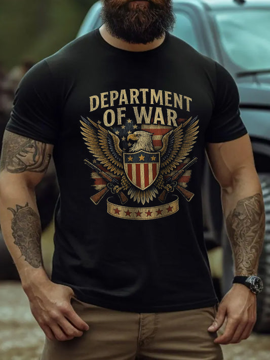 Men's Department of War 2025 Print short sleeves t-shirt