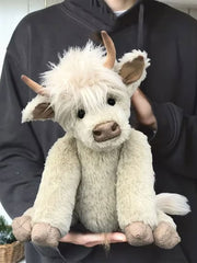 Highland Cow Plush Simulation Long-haired Cow Doll