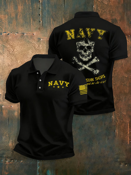 Men's Navy Birthday Shirt