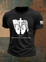 Men's Pray for Charlie Kirk Printed T-shirt