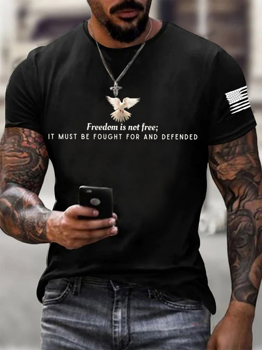 Men's Freedom Is Not Free Print short sleeves t-shirt