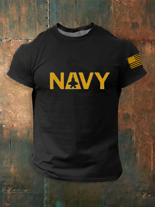 Men's Navy Aviation Short Sleeves T-shirt