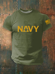 Men's Navy Aviation Short Sleeves T-shirt