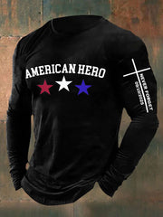 Men's RIP American Hero We Never Forget Long Sleeve T-shirt