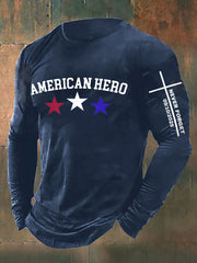 Men's RIP American Hero We Never Forget Long Sleeve T-shirt