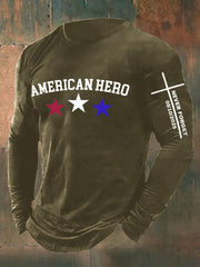 Men's RIP American Hero We Never Forget Long Sleeve T-shirt
