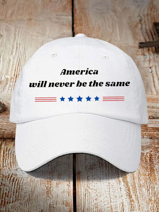 Unisex American Will Never Be The Same Design Print Hat