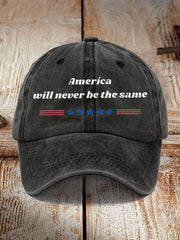 Unisex American Will Never Be The Same Design Print Hat