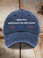 Unisex American Will Never Be The Same Design Print Hat