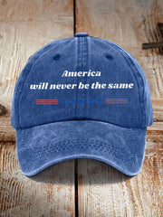 Unisex American Will Never Be The Same Design Print Hat