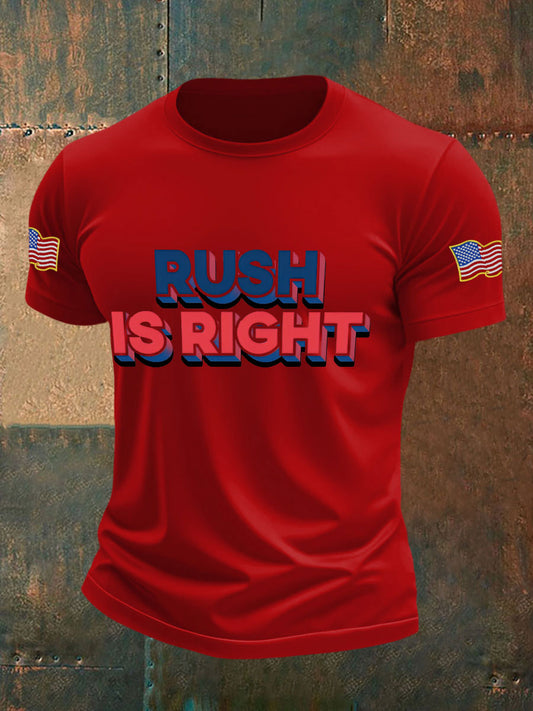 Men's rush was right T-shirts