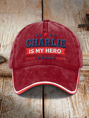 Unisex Resort RIP American Hero Design Print Hat