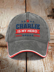 Unisex Resort RIP American Hero Design Print Hat