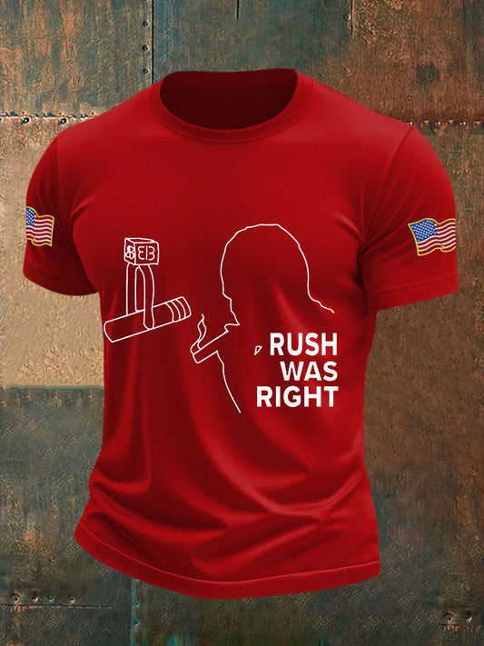 Men's rush was right T-shirts