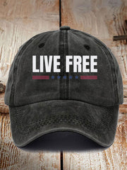 Unisex Live Free Print Hat