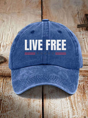 Unisex Live Free Print Hat