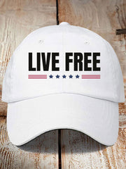 Unisex Live Free Print Hat