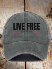 Unisex Live Free Print Hat
