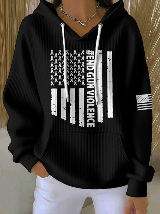 Women's End Gun Violence Printed Hoodie