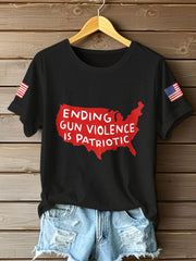 Women's End Gun Violence Printed T-Shirt
