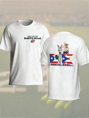 Unisex Bunny Football Music Lover Printed T-shirt