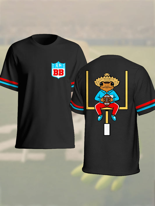 Unisex Bunny Football Music Lover Printed T-shirt