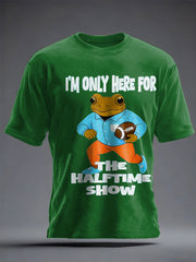 Unisex Bunny Football Music Lover Printed T-shirt