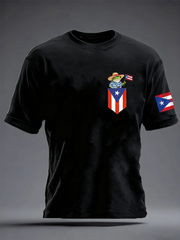 Men's Puerto Rican Coqui imitation cotton short-sleeved T-shirt