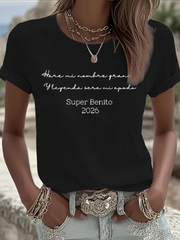 Women's Super benito Iron On Short Sleeve T-Shirt