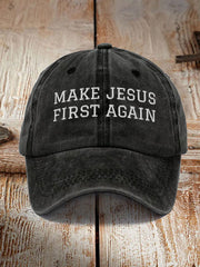 Unisex Make Jesus First Again Hat