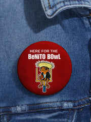 Bunny Football Music Lover Printed Pins