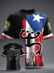 Unisex Puerto Rico Art Printed T-shirt