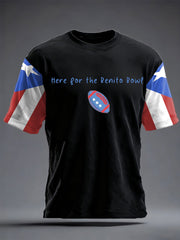 Unisex Bunny Football Music Lover Printed T-shirt