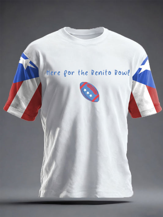 Unisex Bunny Football Music Lover Printed T-shirt