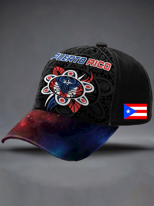Unisex Puerto Rico Art Printed Hat