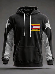 Unisex Puerto Rico Art Printed Hoodie