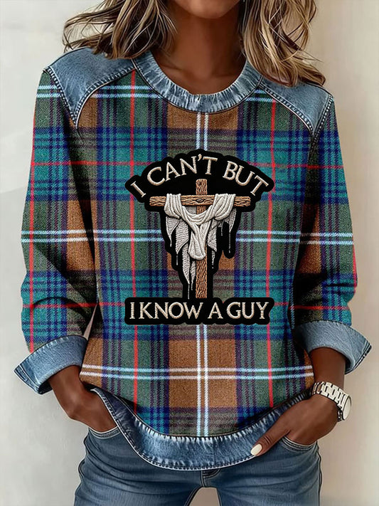 Women’s I Can't But I  Know A Guy Crewneck Sweatshirt