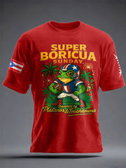 Unisex Funny Bunny Football Music Lover Printed T-shirt