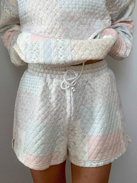 Women's Floral Patchwork Casual Shorts