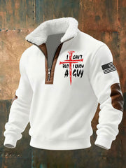 Men's I Can't But I Know A Guy Baggy Zip-up Hoodie