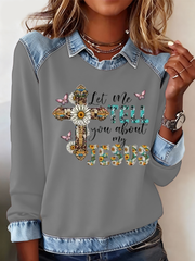 Women's flower faith Sweatshirt