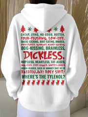 Women's Funny Christmas Printed Hoodie