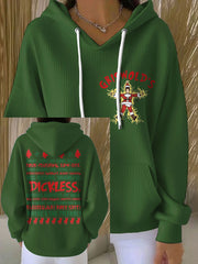 Women's Funny Christmas Printed Hoodie