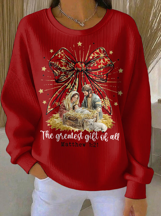 Women's Christmas Printed Sweatshirt