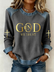 Women's In God We Trust Print Top