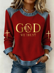 Women's In God We Trust Print Top
