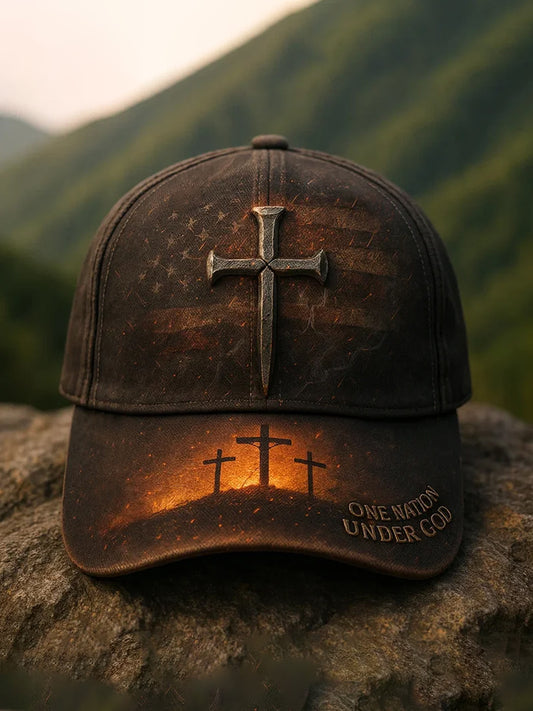 Unisex Faith Cross Print Hat